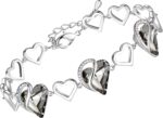 Birthstone Heart Bracelet with Extender Chain