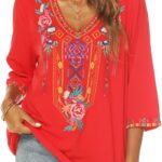 Red Rayon Tunic