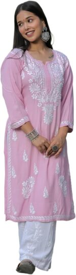 Chikankari Embroidered Kurta and Pant Set — Numeric Sizing