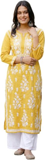 Chikankari Embroidered Kurta and Pant Set — Numeric Sizing