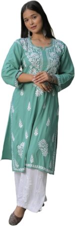 Chikankari Embroidered Kurta and Pant Set — Numeric Sizing