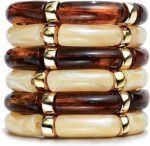 Chunky Acrylic Bangles — Set of 6