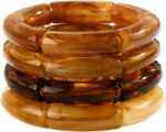 Chunky Acrylic Bangles — Set of 6