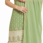 Pista Green Georgette