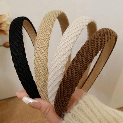 Knitted Non-Slip Headbands — Pack of 4