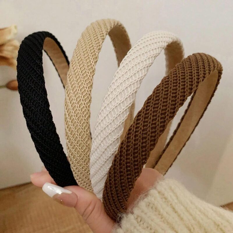 Knitted Non-Slip Headbands — Pack of 4