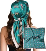 Large Square Satin Scarf, 27.5 Inch