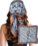 Large Square Satin Scarf, 27.5 Inch