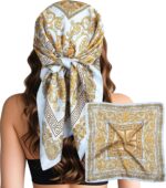 Large Square Satin Scarf, 27.5 Inch