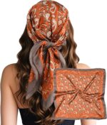 Large Square Satin Scarf, 27.5 Inch