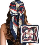 Large Square Satin Scarf, 27.5 Inch