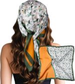 Large Square Satin Scarf, 27.5 Inch