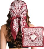 Large Square Satin Scarf, 27.5 Inch