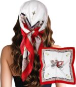 Large Square Satin Scarf, 27.5 Inch