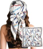 Large Square Satin Scarf, 27.5 Inch