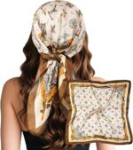 Large Square Satin Scarf, 27.5 Inch