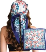 Large Square Satin Scarf, 27.5 Inch