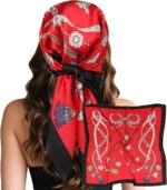 Large Square Satin Scarf, 27.5 Inch