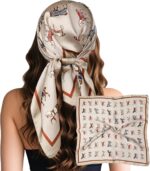Large Square Satin Scarf, 27.5 Inch