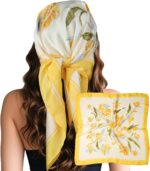 Large Square Satin Scarf, 27.5 Inch