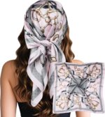 Large Square Satin Scarf, 27.5 Inch