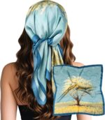 Large Square Satin Scarf, 27.5 Inch