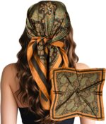 Large Square Satin Scarf, 27.5 Inch