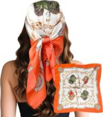 Large Square Satin Scarf, 27.5 Inch