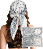 Large Square Satin Scarf, 27.5 Inch