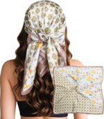 Large Square Satin Scarf, 27.5 Inch
