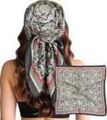 Large Square Satin Scarf, 27.5 Inch