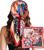 Large Square Satin Scarf, 27.5 Inch