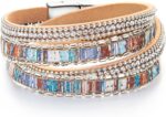 Layered Leather-Look Wrap Bracelet
