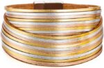 Layered Leather-Look Wrap Bracelet