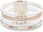 Layered Leather-Look Wrap Bracelet