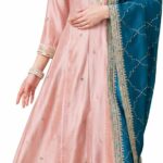 Pink Vichitra Silk